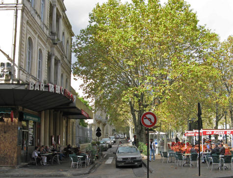 Avenue Feucheres in Nimes France