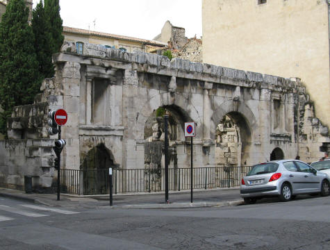 Porte Auguste in Nimes France